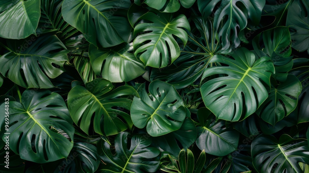 Tropical leaves background illustration generated by ai Tropical leaves background illustration generated by ai