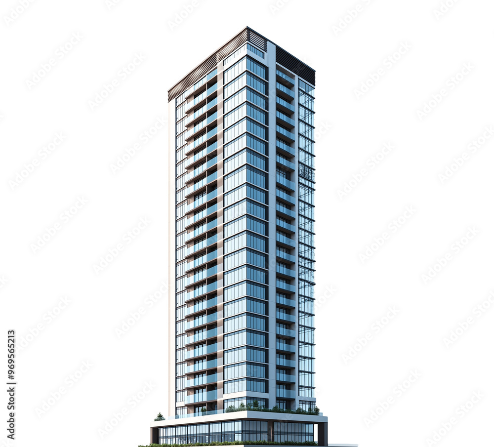 Office Building isolated on Transparent Background Office Building isolated on Transparent Background