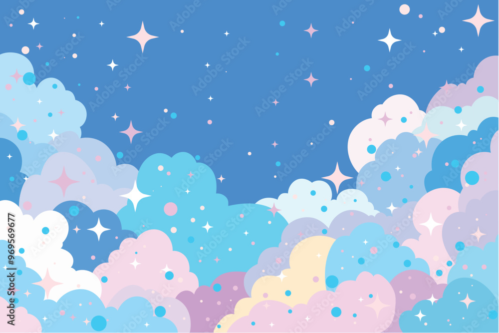 colorful sky, dream illustration, rainbow fantasy background colorful sky, dream illustration, rainbow fantasy background