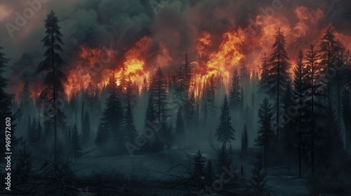 Wildfire forest fires