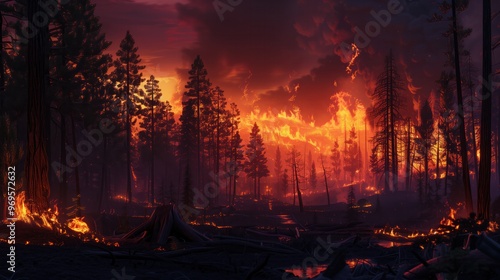 Wildfire forest fires