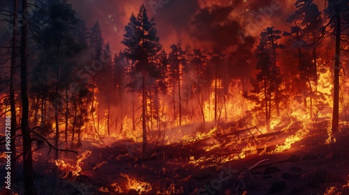 Wildfire forest fires