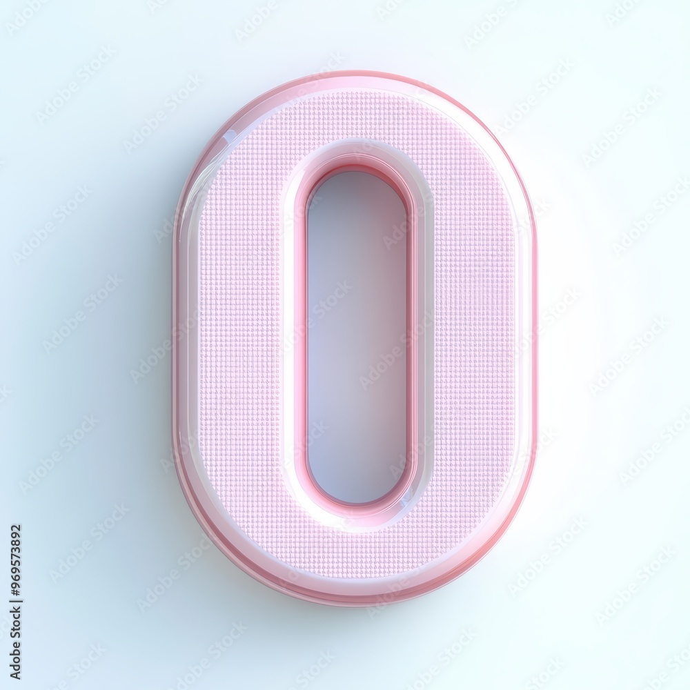 3D number 0 with modern game pc texture realistic modern design, soft lighting, white background 3D number 0 with modern game pc texture realistic modern design, soft lighting, white background