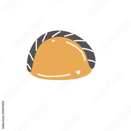 Illustration icons stamp stickers line food dessert lunch dinner beefsteak 