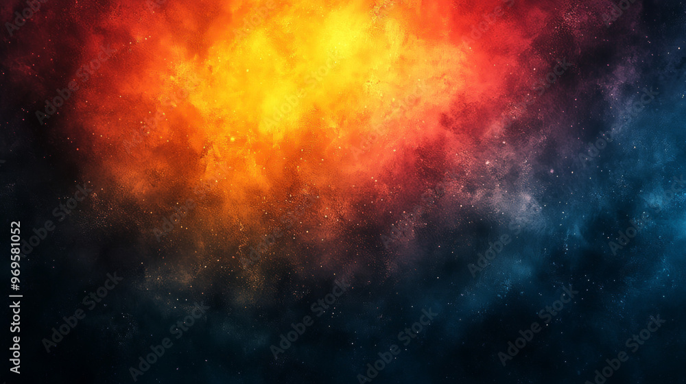 Vibrant Orange and Teal Grainy Background Vertical Banner with Noise Texture Vibrant Orange and Teal Grainy Background Vertical Banner with Noise Texture