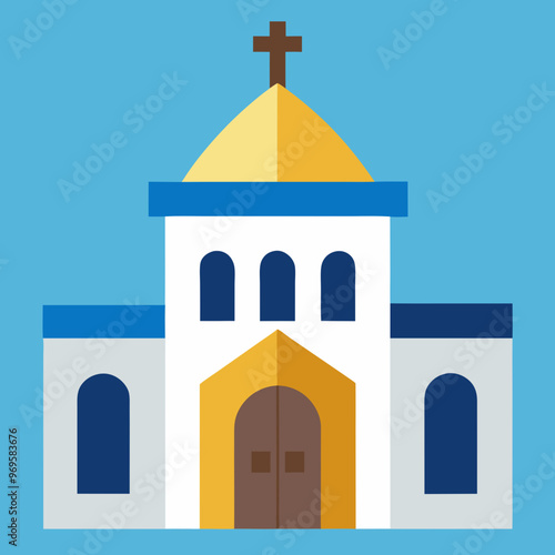 synagogue vector illustration