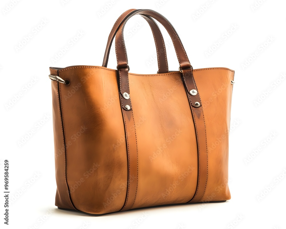 Stylish brown leather tote bag with sturdy handles, perfect for daily use and versatile enough for any occasion. Stylish brown leather tote bag with sturdy handles, perfect for daily use and versatile enough for any occasion.