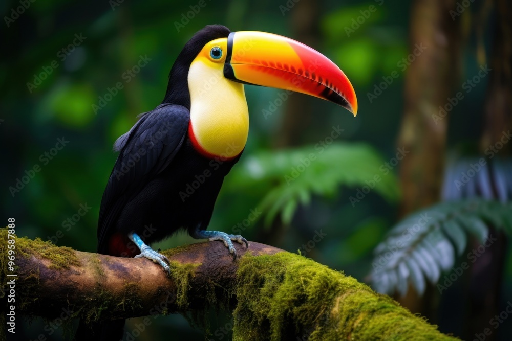 Naklejka premium Toucan bird outdoors animal.