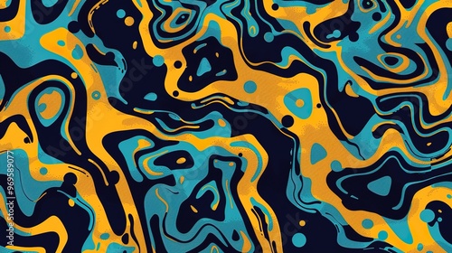 River pattern wallpaper