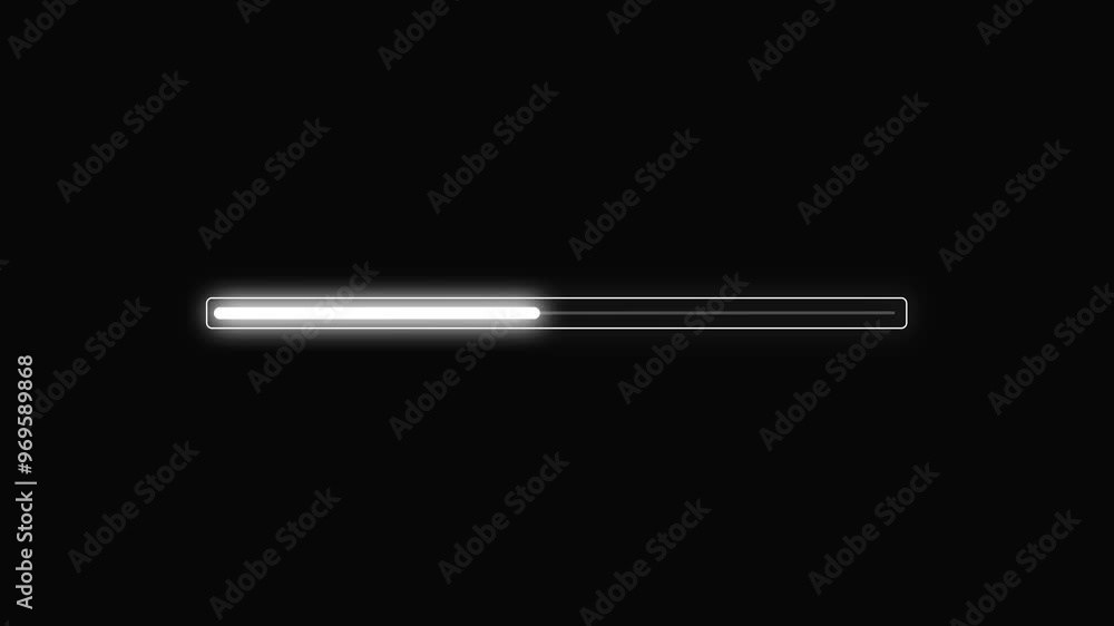 Abstract Loading Progress Bar Animation.