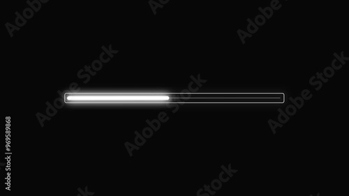 Abstract Loading Progress Bar Animation.
