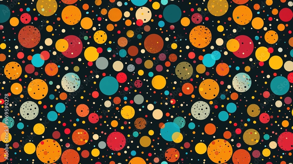 colourful dot pattern wallpaper