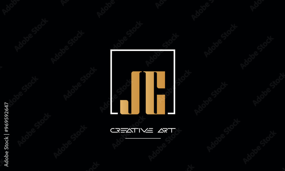 JC, CJ, J, C abstract letters logo monogram JC, CJ, J, C abstract letters logo monogram