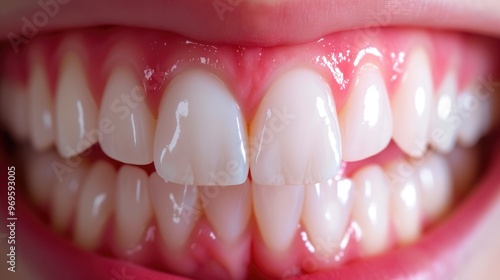 Clean and Clear Image of Gums and Teeth Focus