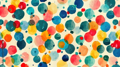colourful dot pattern wallpaper