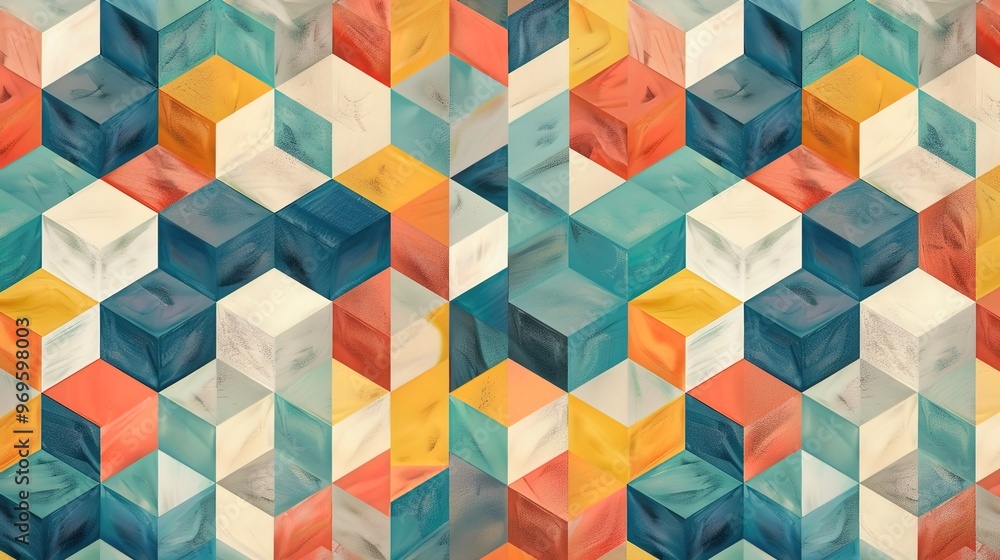 Obraz premium geometric pattern wallpaper