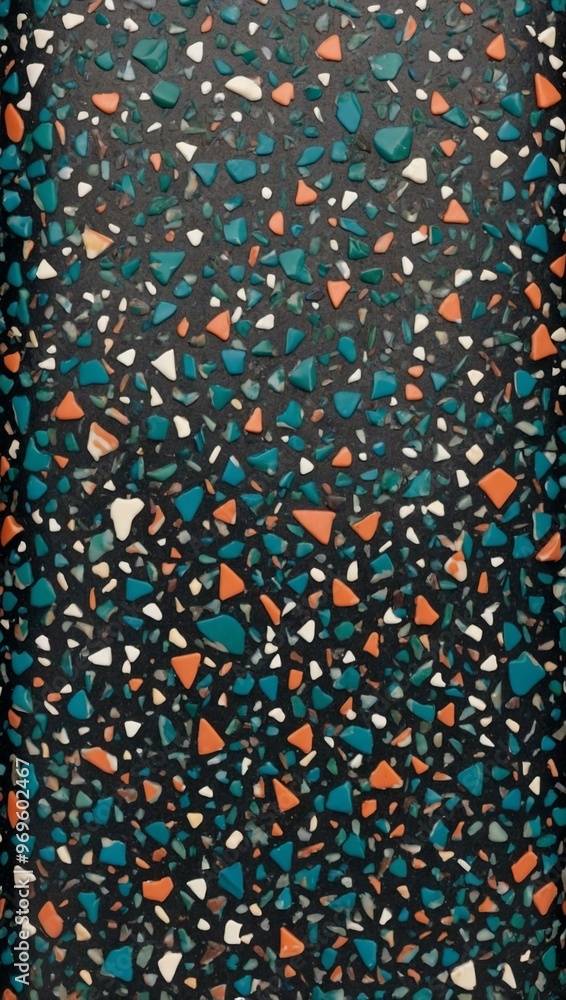 School notebook cover with terrazzo abstract design. School notebook cover with terrazzo abstract design.