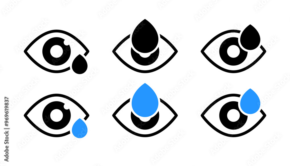 Cry set icons. Flat and silhouette style. Vector icons. Cry set icons. Flat and silhouette style. Vector icons.