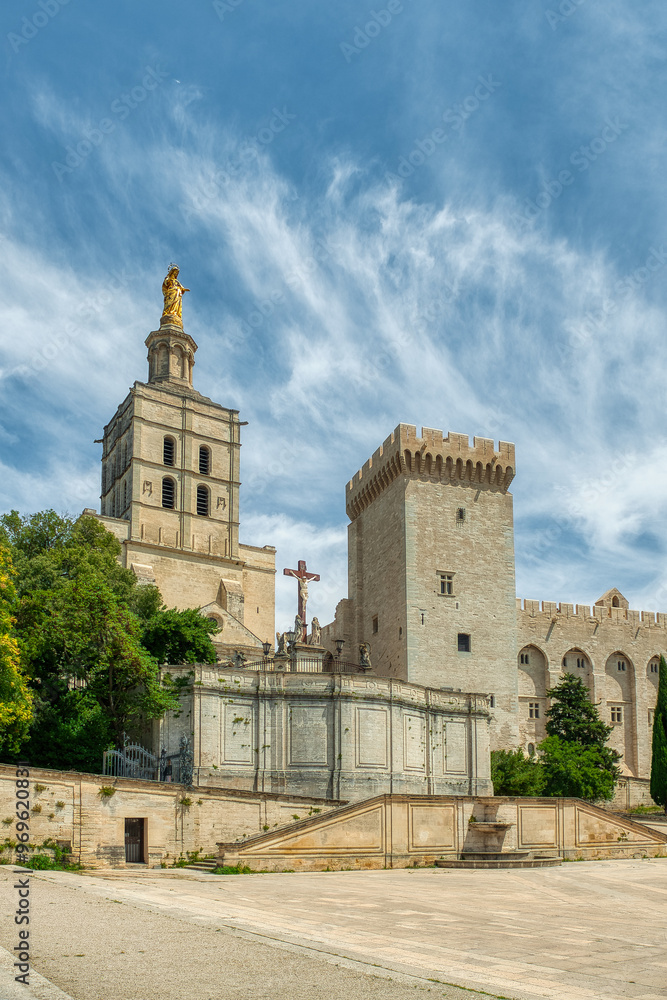 Notre Dame des Doms Cathedral in Avignon, France Notre Dame des Doms Cathedral in Avignon, France