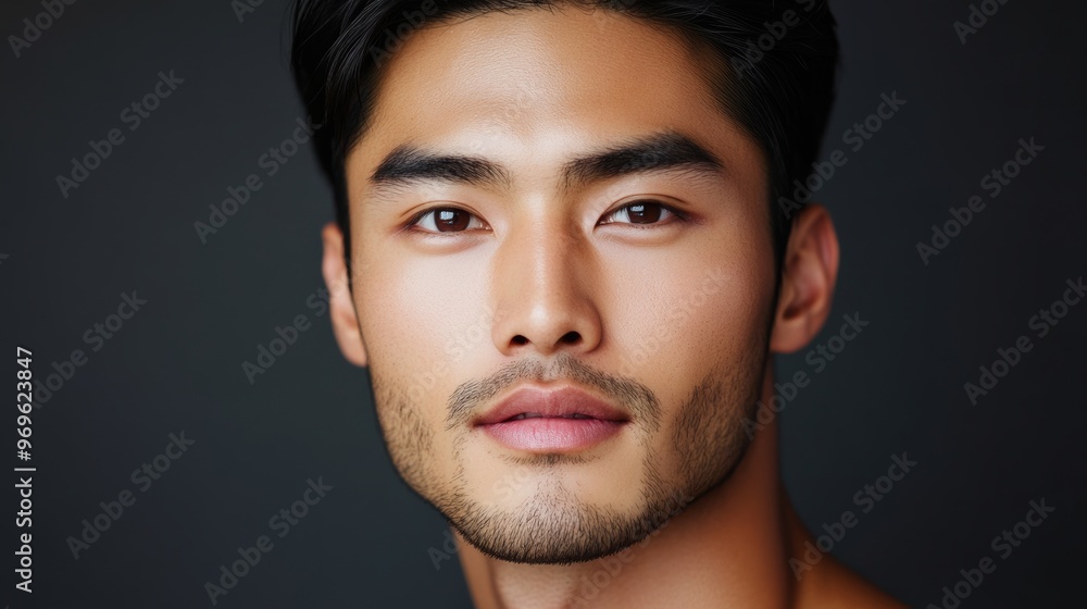 Close Up Portrait of a Handsome Young Man. Close Up Portrait of a Handsome Young Man.