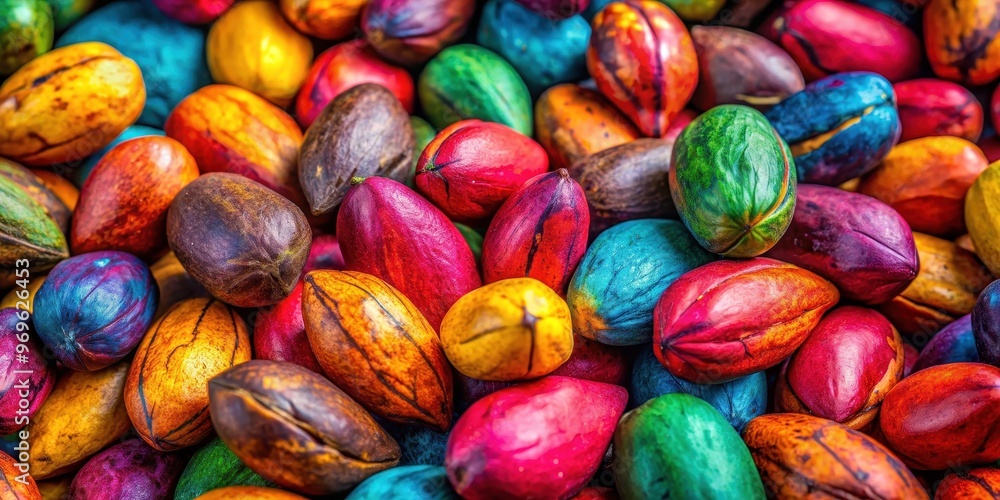 Close-up photo of vibrant and colorful kola nuts, kola nuts, close-up, colorful, vibrant, red, yellow, seeds, natural Close-up photo of vibrant and colorful kola nuts, kola nuts, close-up, colorful, vibrant, red, yellow, seeds, natural
