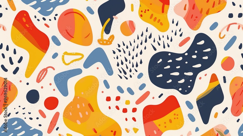 Funky shape pattern wallpaper Funky shape pattern wallpaper