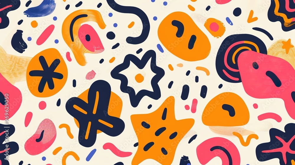 Funky shape pattern wallpaper Funky shape pattern wallpaper