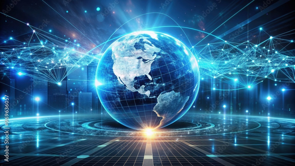 Futuristic technology concept, featuring innovative trends and advancements in digital world, emerging Futuristic technology concept, featuring innovative trends and advancements in digital world, emerging