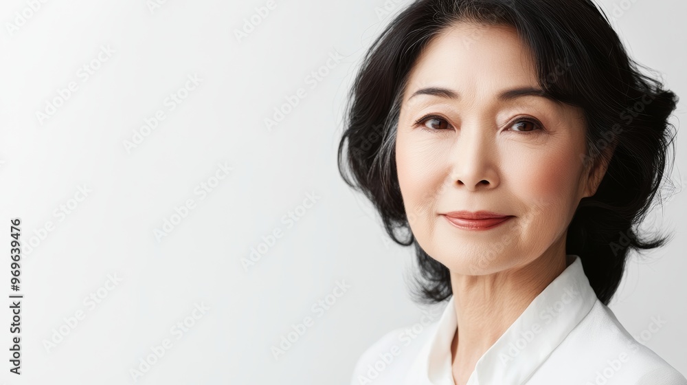 Portrait of a Mature Japanese Woman. Portrait of a Mature Japanese Woman.