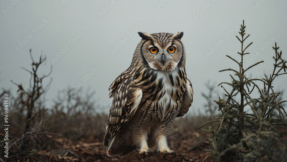 owl with moon owl with moon