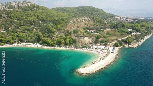 Kasjuni (Kasuni) Beach, Split – Aerial Summer View photo