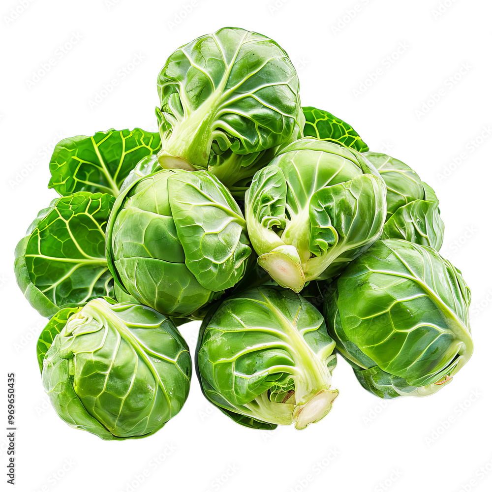 Brussels sprouts, isolated on white background Brussels sprouts, isolated on white background