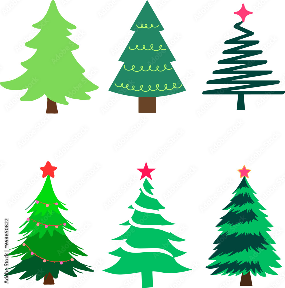 Christmas tree set. Christmas tree set.