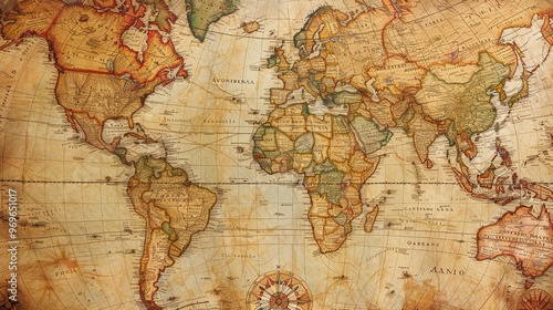 Antique map wallpaper