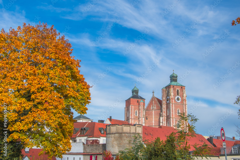Obraz premium Ingolstadt, beautiful autumn view in the city