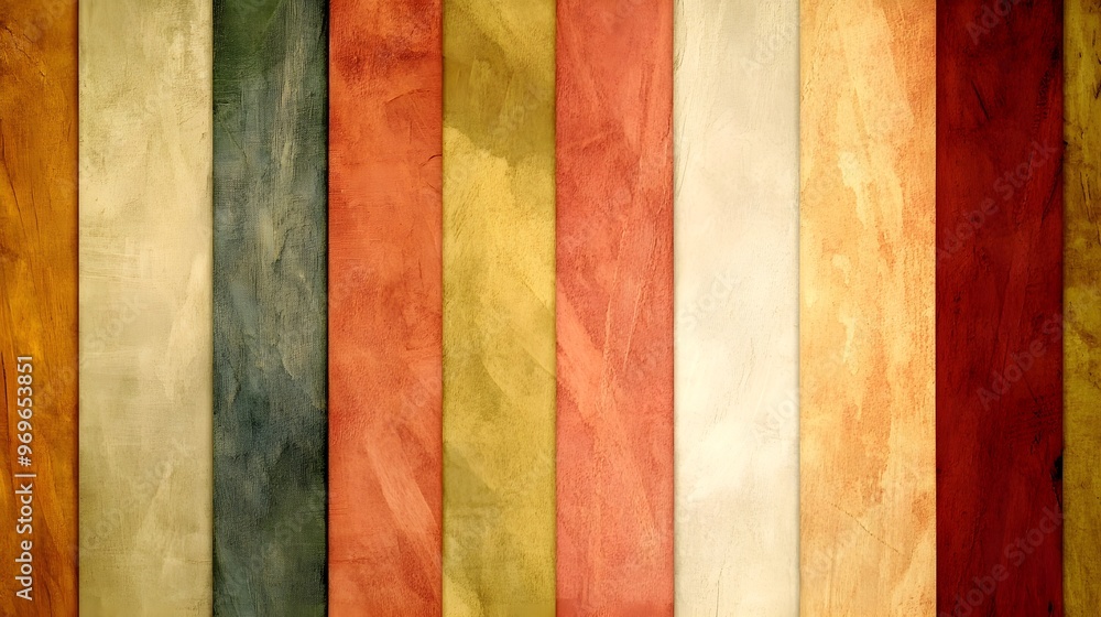 Colorful background with vertical stripes featuring a variety of warm, muted, and neutral colors, perfect for use as a design element or background image Colorful background with vertical stripes featuring a variety of warm, muted, and neutral colors, perfect for use as a design element or background image