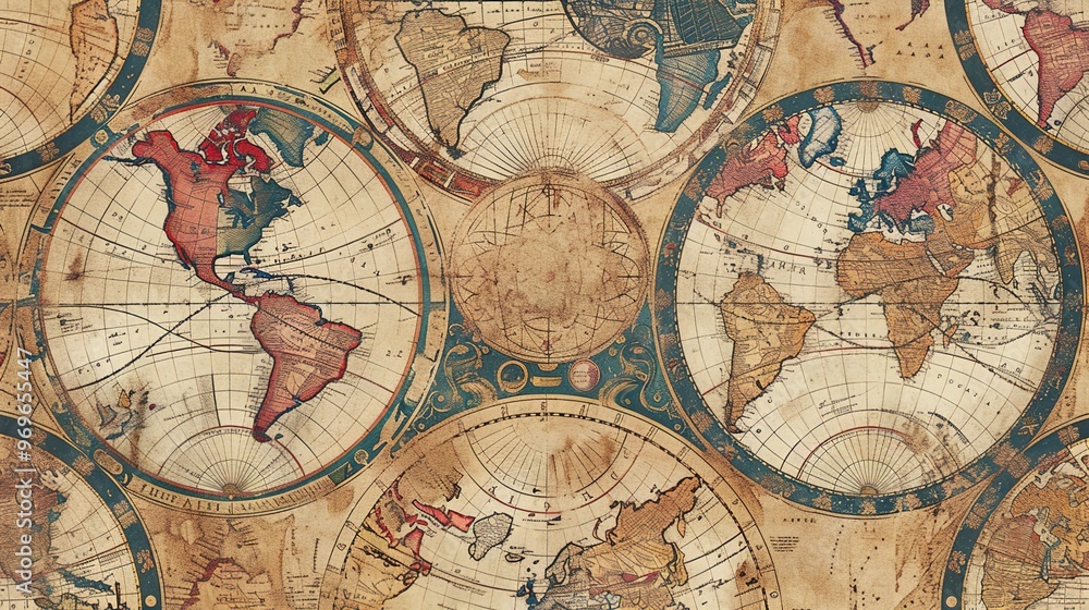 Antique map wallpaper Antique map wallpaper
