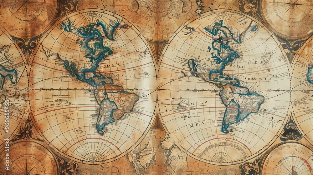 Antique map wallpaper Antique map wallpaper