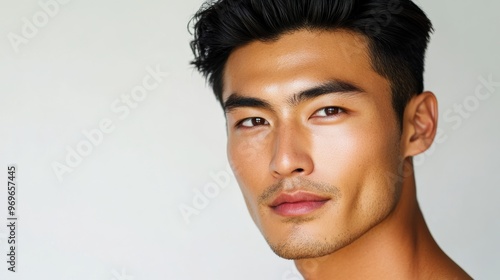 Handsome Asian Man Portrait.