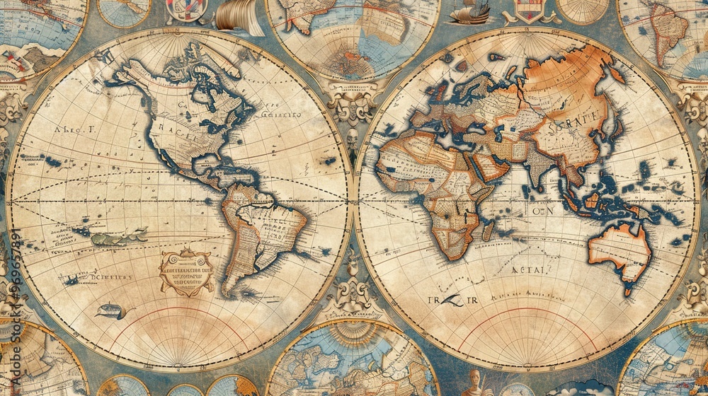 Antique map wallpaper Antique map wallpaper