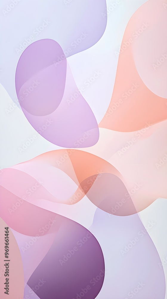 Minimalist composition featuring overlapping curved shapes in soft pastel tones, creating a subtle color gradient effect. The image evokes a sense of tranquility and harmony Minimalist composition featuring overlapping curved shapes in soft pastel tones, creating a subtle color gradient effect. The image evokes a sense of tranquility and harmony