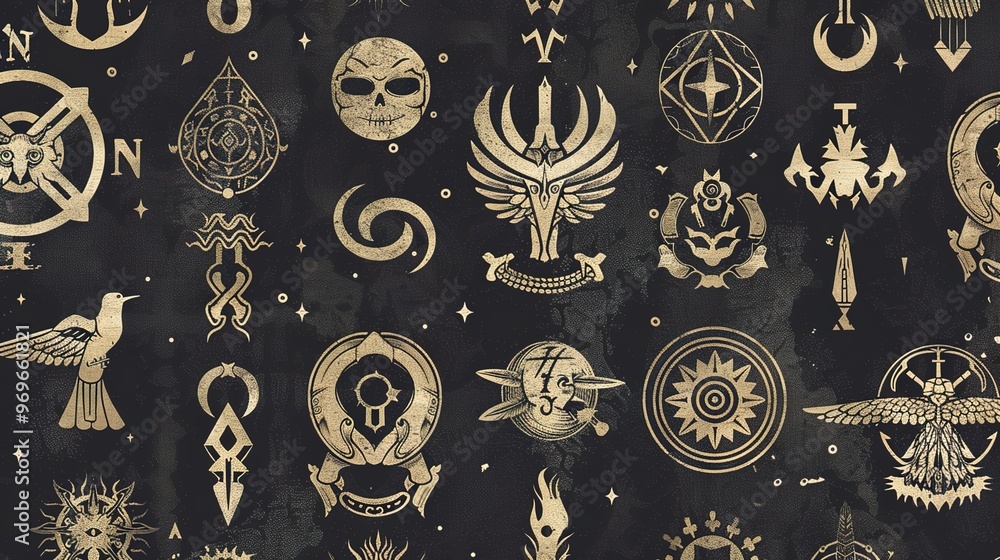mythical pattern seamless wallpaper mythical pattern seamless wallpaper