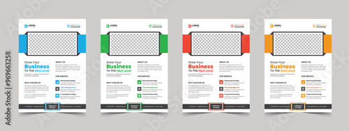 Corporate flyer template design for a business proposal, Modern, advertisement, marketing, promotion