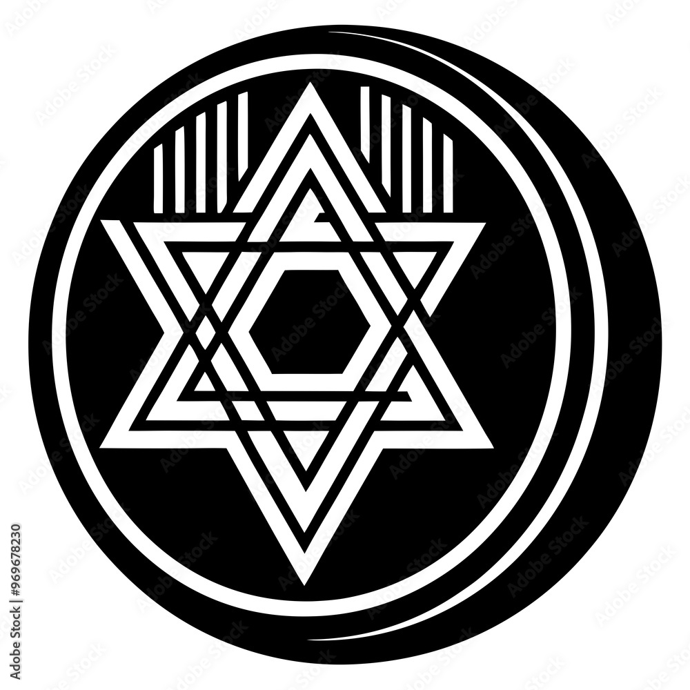 Silhouette-style Hanukkah Gelat vector illustration Silhouette-style Hanukkah Gelat vector illustration