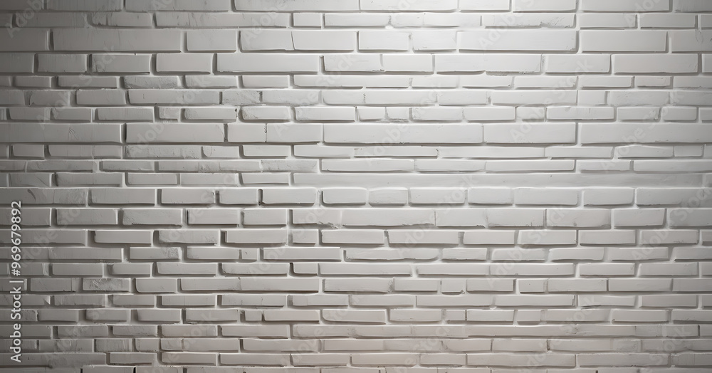 Fototapeta premium Brick wall background, white brick wall texture wallpaper