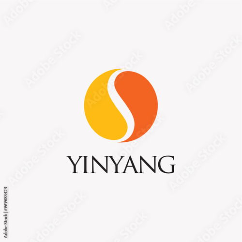 Yin yang logo design vector best royalty free image editable 