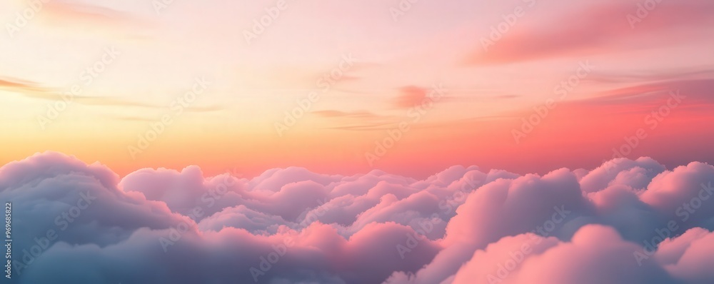A breathtaking view of colorful clouds at sunrise, showcasing soft pastel hues and serene beauty in the sky. A breathtaking view of colorful clouds at sunrise, showcasing soft pastel hues and serene beauty in the sky.