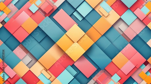 Grid pattern seamless wallpaper