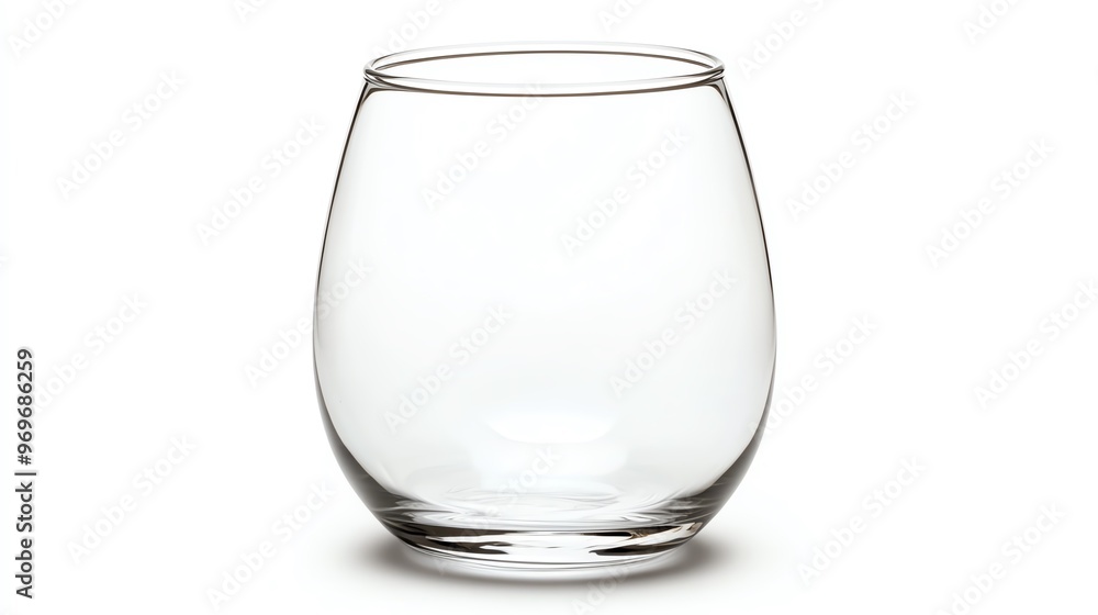 A clear, elegant glass with a modern design, perfect for serving beverages in style. A clear, elegant glass with a modern design, perfect for serving beverages in style.