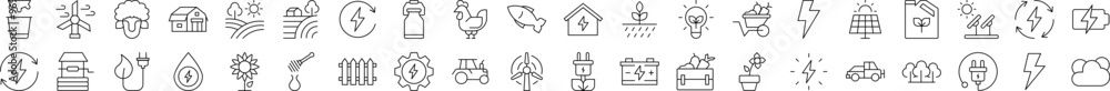 Field, Harvest, Farm, Agriculture Outline Sign Collection. Editable Stroke. Perfect for Infographics, Articles, Books, Flyers, Banners Field, Harvest, Farm, Agriculture Outline Sign Collection. Editable Stroke. Perfect for Infographics, Articles, Books, Flyers, Banners